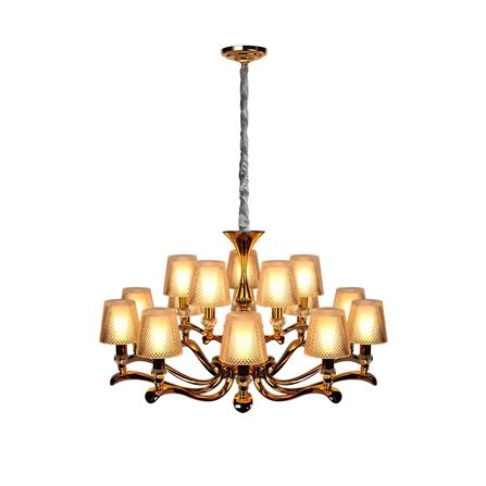 ไฟช่อ LUMAX 01-02539 สีทอง/ใส 15 หัว_0