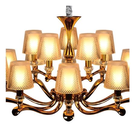 ไฟช่อ LUMAX 01-02539 สีทอง/ใส 15 หัว_1