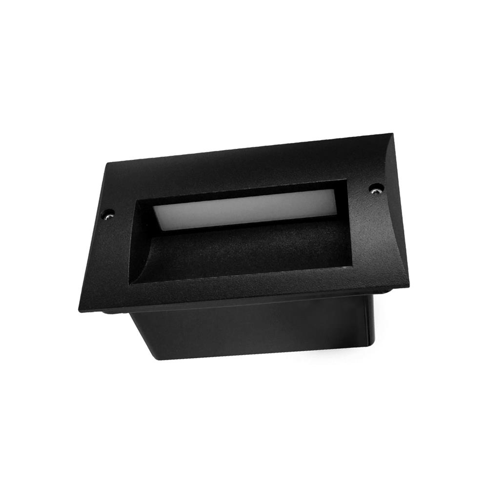 ไฟผนังภายนอก LED L&E 65-A0305 5 วัตต์ WARM WHITE สีดำ