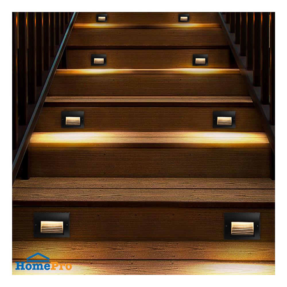 ไฟผนังภายนอก LED L&E 65-A0305 5 วัตต์ WARM WHITE สีดำ