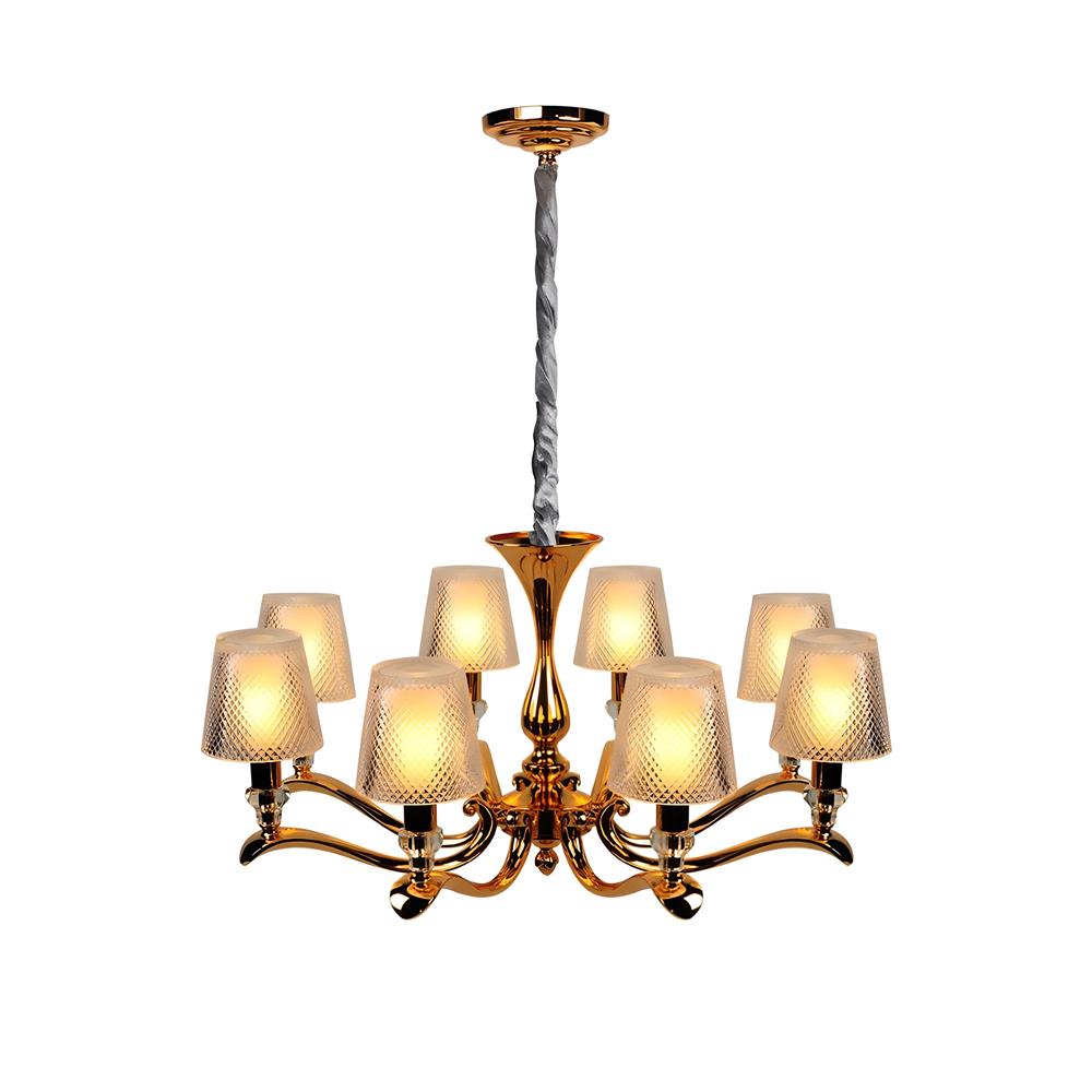 ไฟช่อ LUMAX 01-02538 สีทอง/ใส 8 หัว