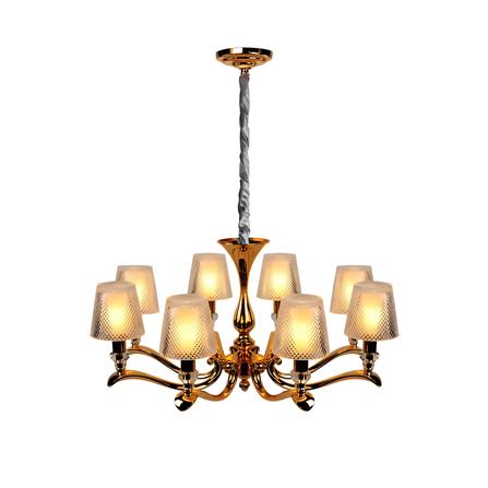 ไฟช่อ LUMAX 01-02538 สีทอง/ใส 8 หัว_0