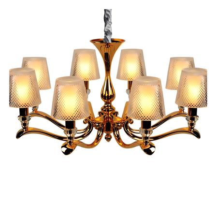 ไฟช่อ LUMAX 01-02538 สีทอง/ใส 8 หัว_1