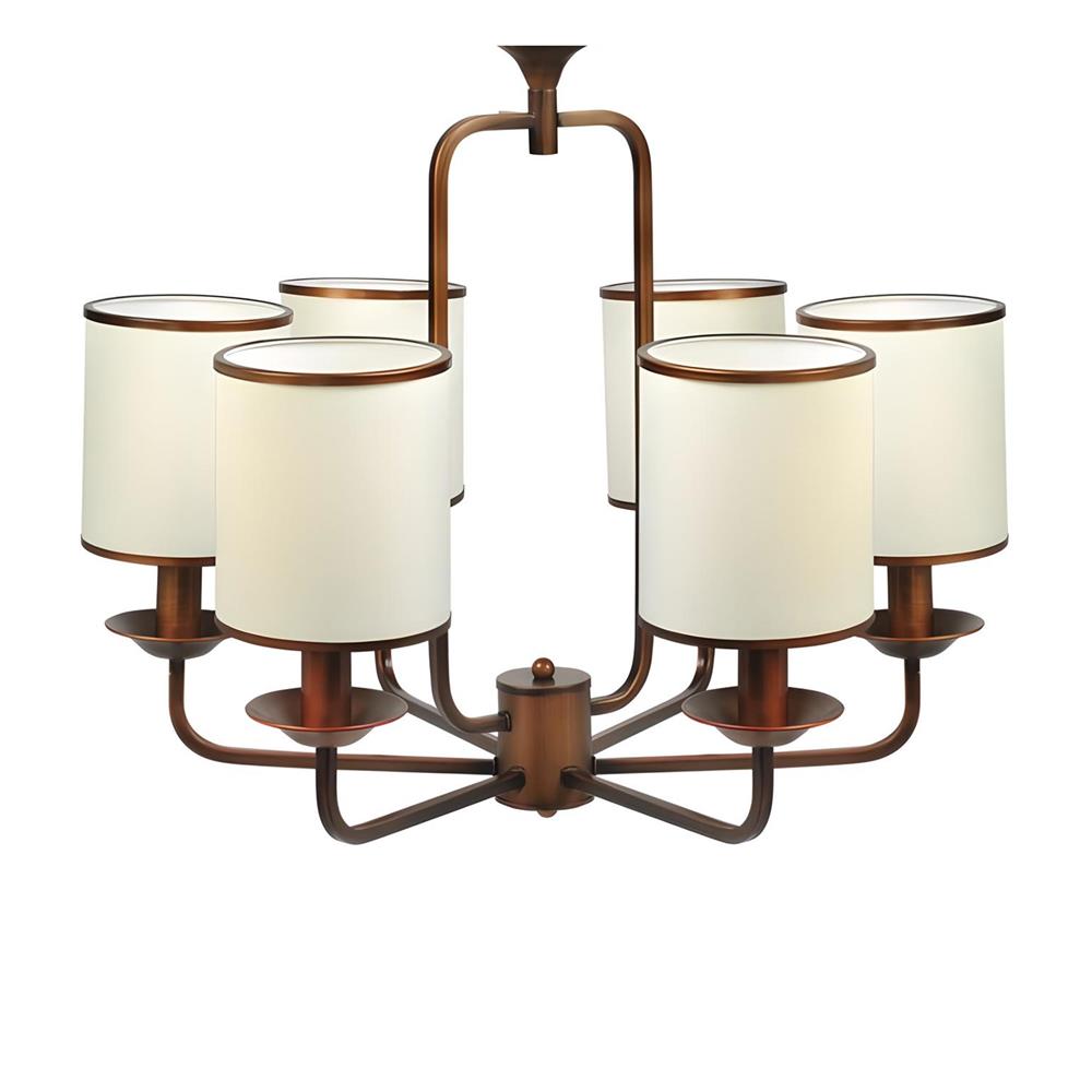 ไฟช่อ LUMAX 01-02486 สีขาว/ทองแดง 6 หัว