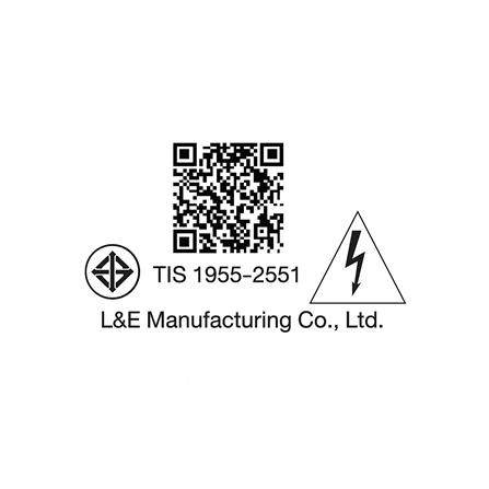 ไฟกิ่งภายนอก LED L&E 65-A0349 10 วัตต์ WARM WHITE สีดำ_7