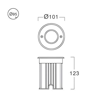 ไฟใต้น้ำ L&E 9L-01397 สีเงิน_4