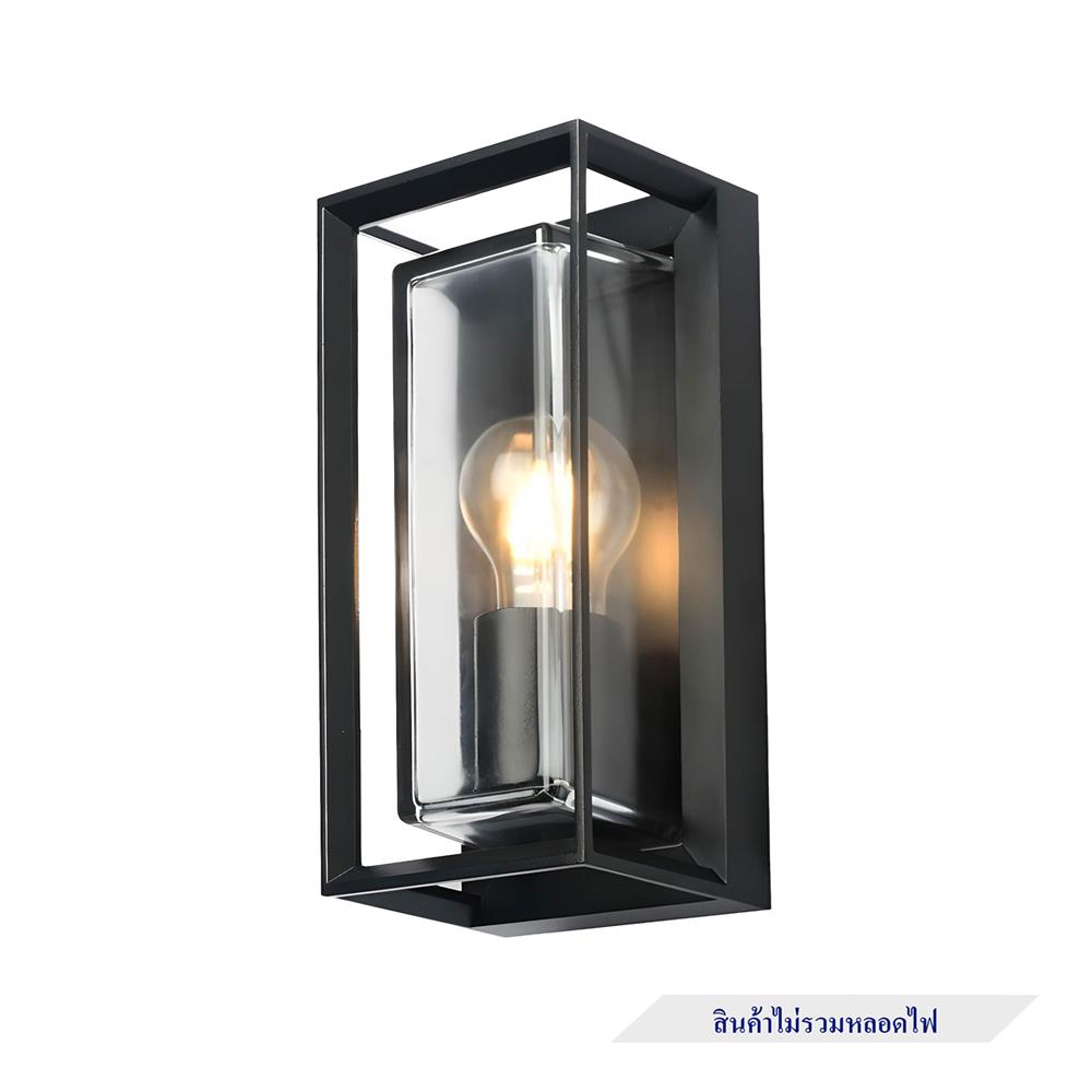ไฟผนังภายนอก L&E 65-00322 สีดำ