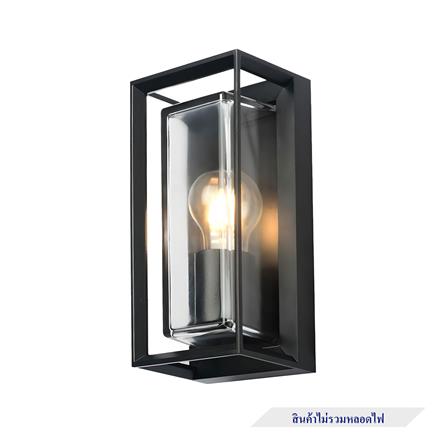 ไฟผนังภายนอก L&E 65-00322 สีดำ_0