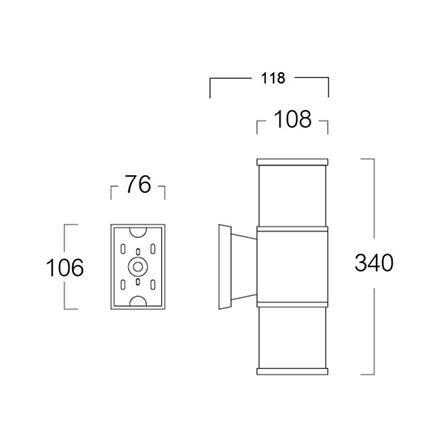 ไฟกิ่งภายนอก L&E 36-01945 สีดำ/ใส_5