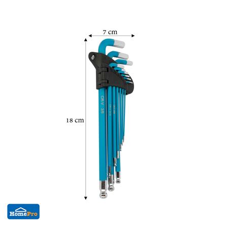 ประแจหกเหลี่ยมหัวบอล MATALL PRO 9 ชิ้น/ชุด_5