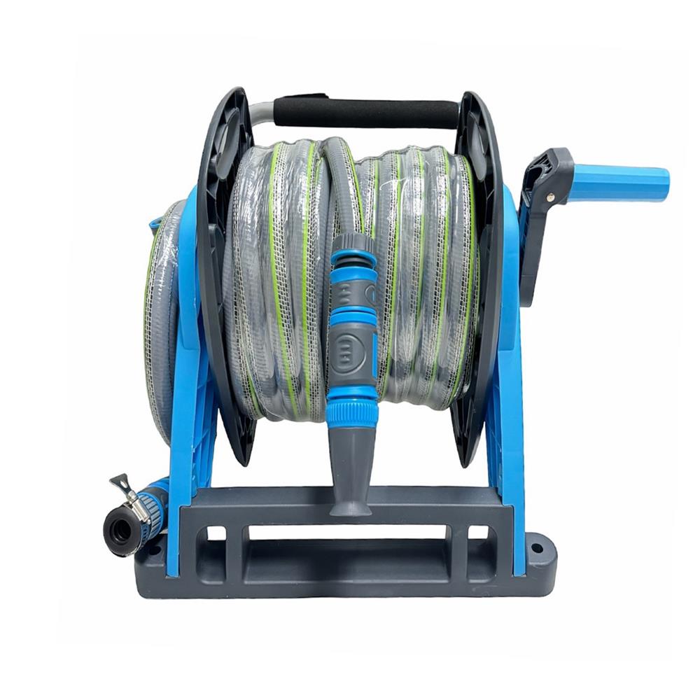 สายยางโรล TAKARA PLUS 5/8 นิ้ว X 20 ม. สีฟ้า/เทา