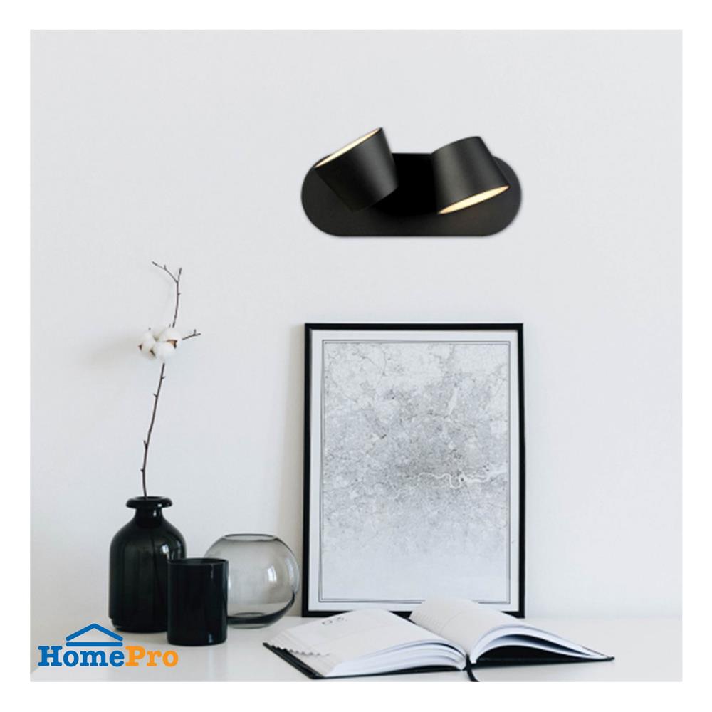 ไฟกิ่งภายใน LED L&E 01-A0219 12 วัตต์ WARM WHITE สีดำ 2 หัว