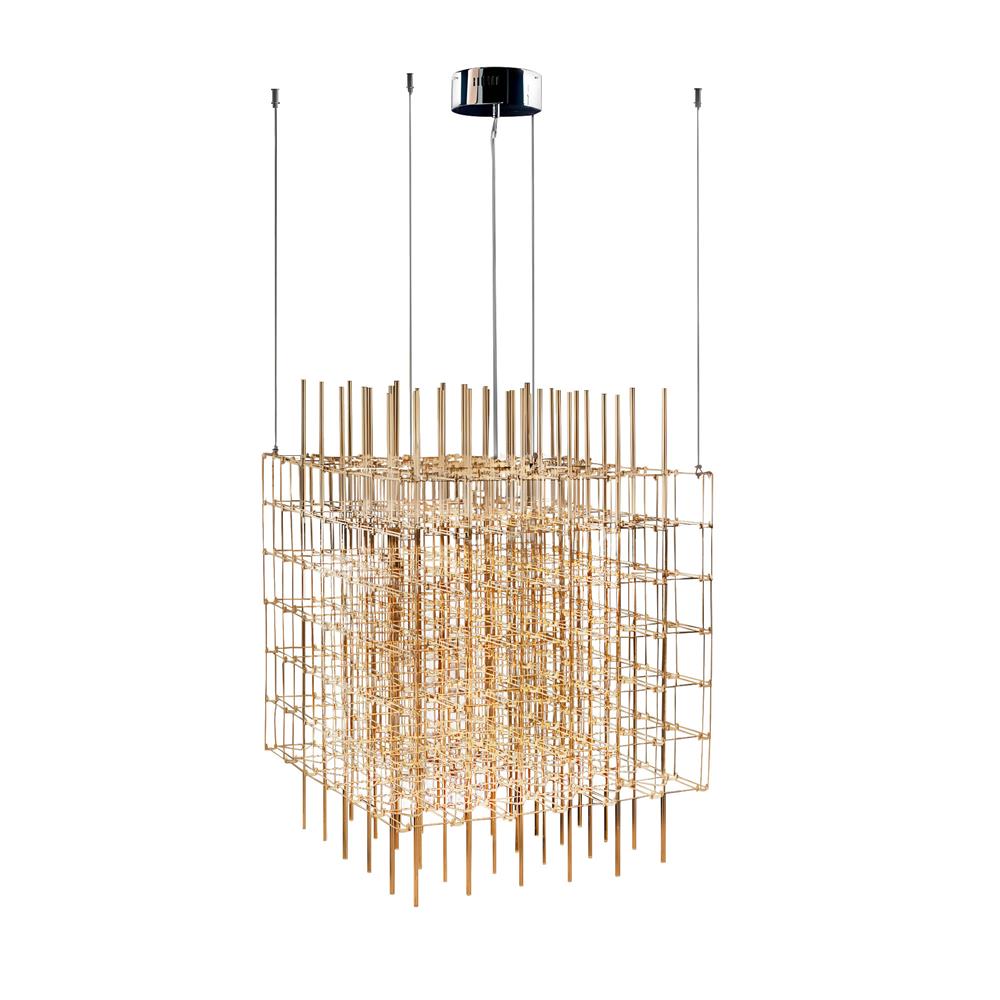 ไฟช่อ LED L&E 01-A0170 100 วัตต์ WARM WHITE สีเงิน 1 หัว