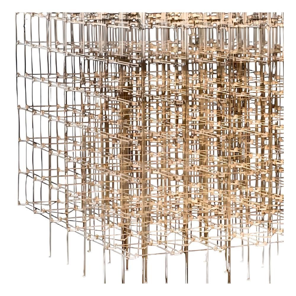 ไฟช่อ LED L&E 01-A0170 100 วัตต์ WARM WHITE สีเงิน 1 หัว