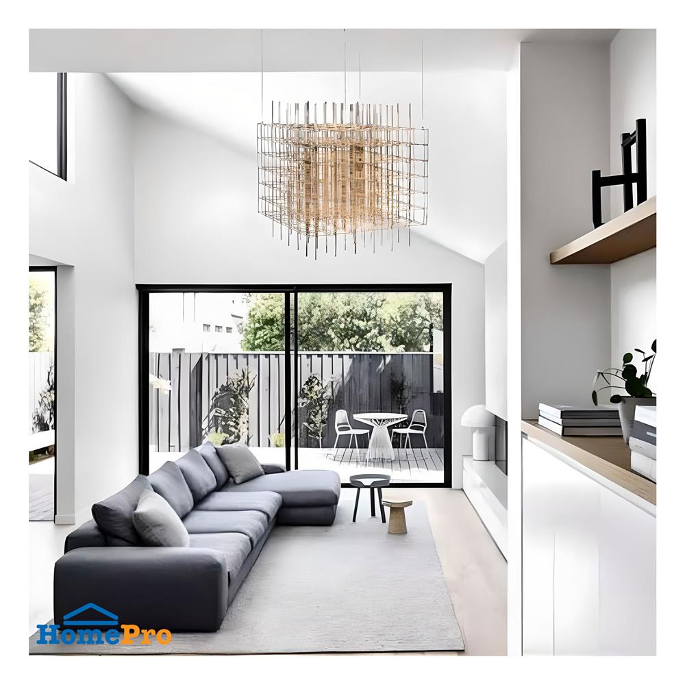 ไฟช่อ LED L&E 01-A0170 100 วัตต์ WARM WHITE สีเงิน 1 หัว