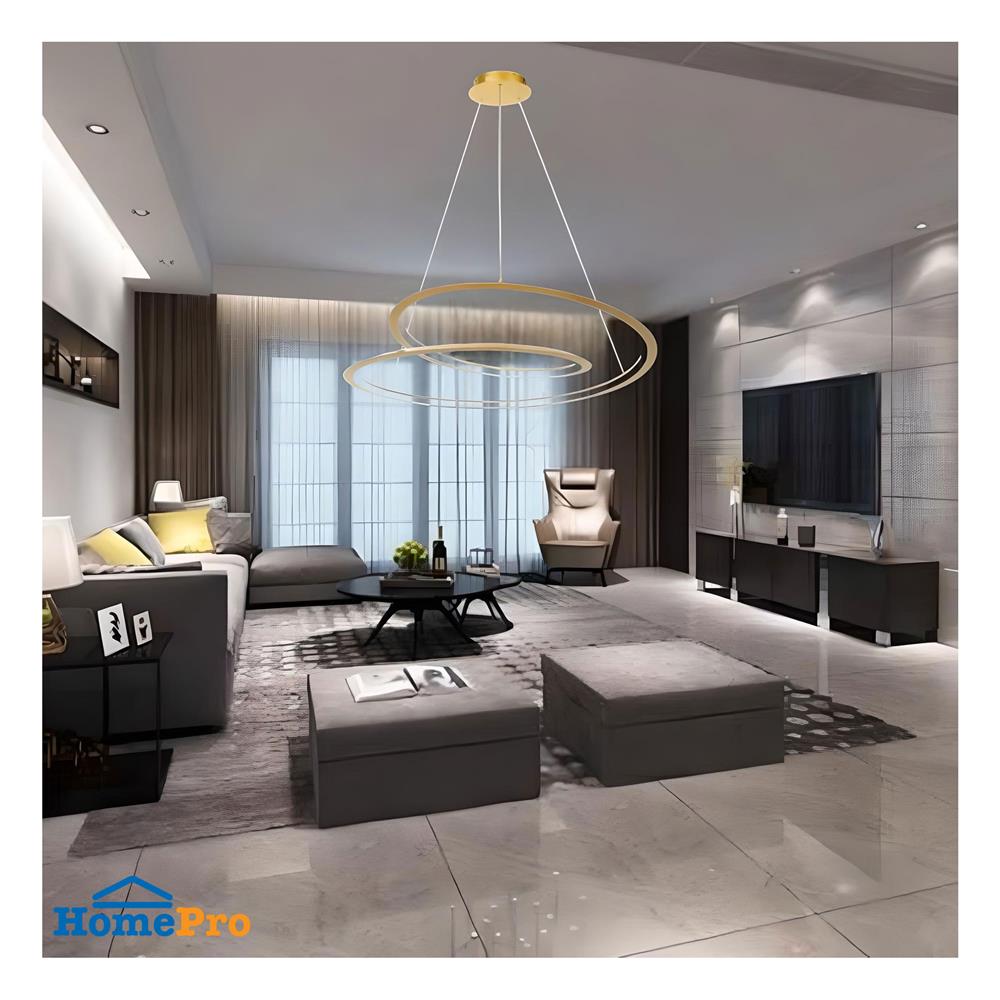 ไฟช่อ LED L&E 01-A0228 46 วัตต์ DAYLIGHT สีทอง 1 หัว