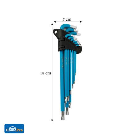 ประแจหกเหลี่ยมหัวทอร์ก MATALL PRO 9 ชิ้น/ชุด_5