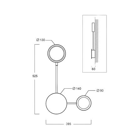 ไฟกิ่งภายใน LED L&E 01-A0208 12 วัตต์ WARM WHITE สีดำ 2 หัว_2