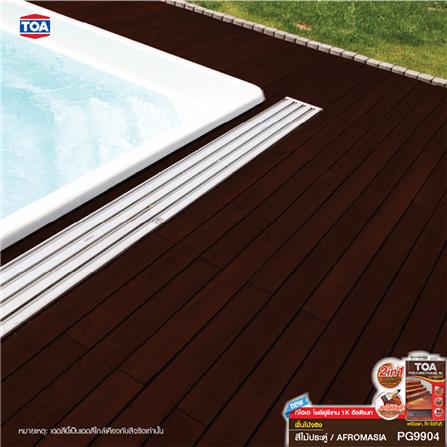 โพลียูรีเทนภายนอก TOA 1K ULTIMATE PG9904 สีไม้ประดู่ โปร่งแสงเงา 1.5 ลิตร_4