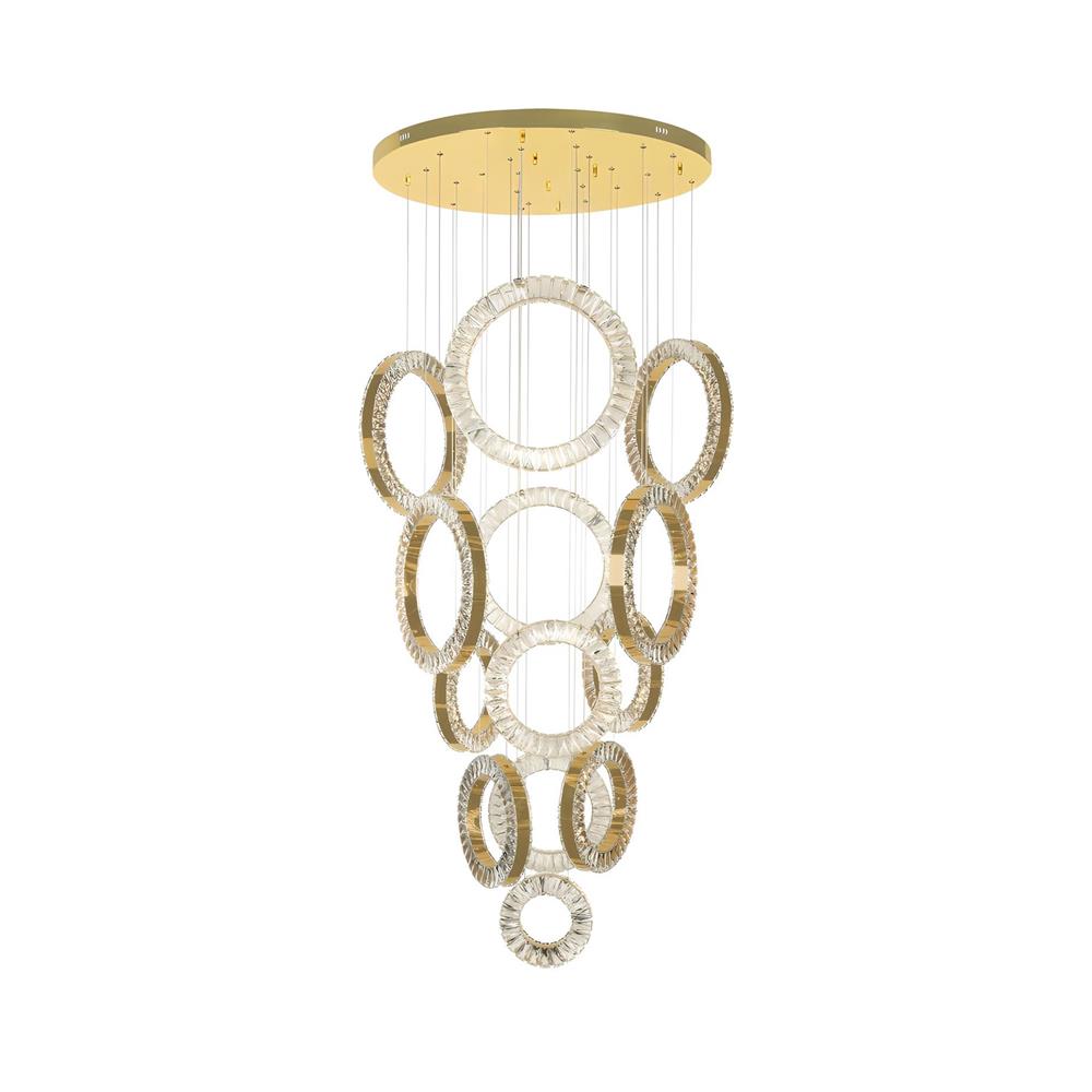 ไฟช่อ LED L&E 01-A0246 150 วัตต์ WARM WHITE สีทอง 13 หัว