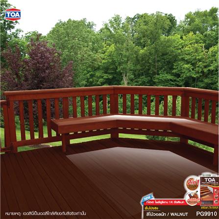 โพลียูรีเทนภายนอก TOA 1K ULTIMATE PG9910 สีไม้วอลนัท โปร่งแสงเงา 1.5 ลิตร_4