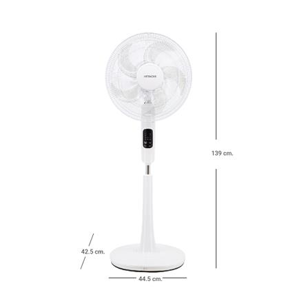 พัดลมตั้งพื้น 16 นิ้ว HITACHI LF-A6RCWN สีขาว_4