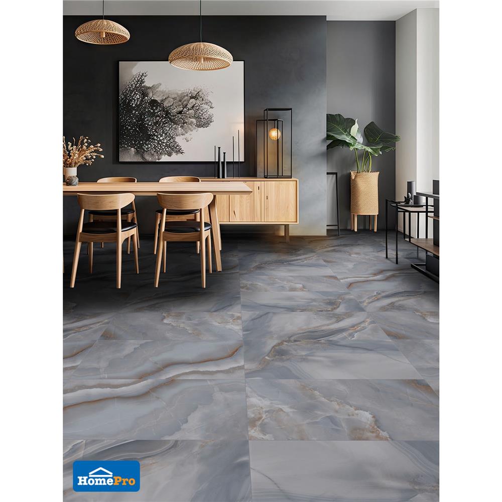 กระเบื้องพื้นพอร์ซเลน 80x160 ซม. TARA ซันสโตน ฟ้า 2.56 ตร.ม.