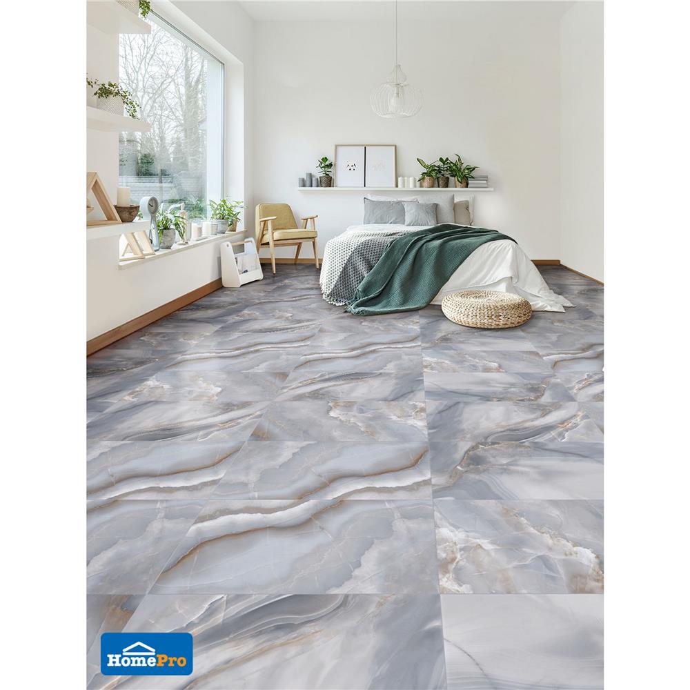 กระเบื้องพื้นพอร์ซเลน 80x160 ซม. TARA ซันสโตน ฟ้า 2.56 ตร.ม.