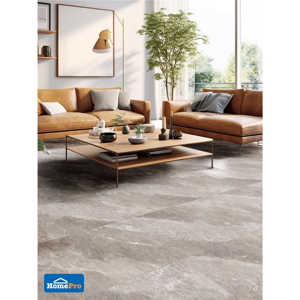 กระเบื้องพื้นพอร์ซเลน 80x160 ซม. TARA เซเลไนด์ น้ำตาลอ่อน 2.56 ตร.ม.