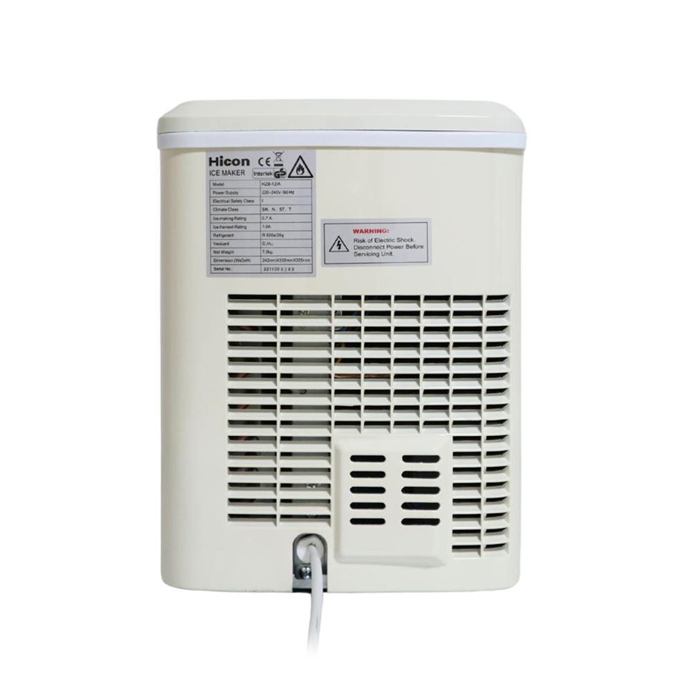 เครื่องทำน้ำแข็งอัตโนมัติ YIMIN HOME HZB-12/SA สีครีม