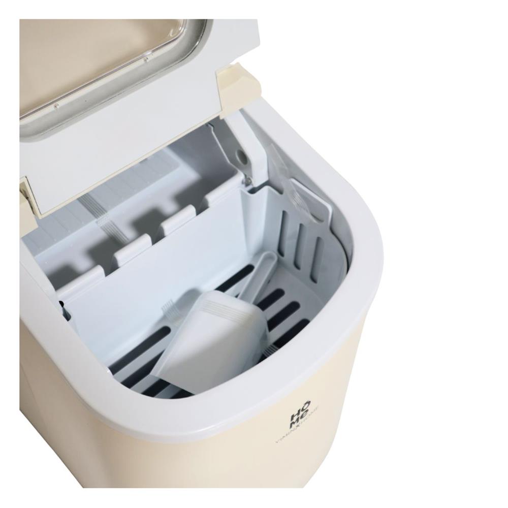 เครื่องทำน้ำแข็งอัตโนมัติ YIMIN HOME HZB-12/SA สีครีม