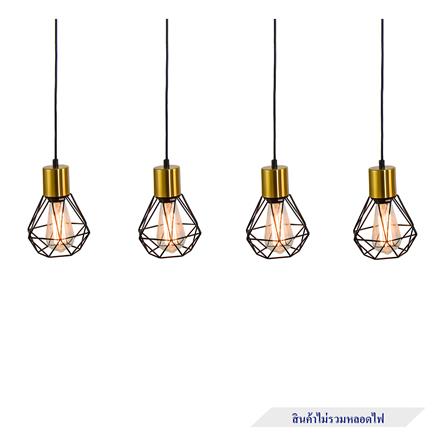 ไฟช่อ CARINI P190455-4 สีดำ/ทอง 4 หัว_1