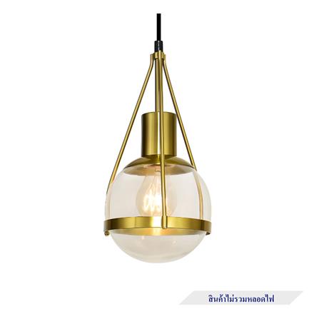 ไฟช่อ CARINI P240115-3 สีดำ/ใส/ทอง 3 หัว_2