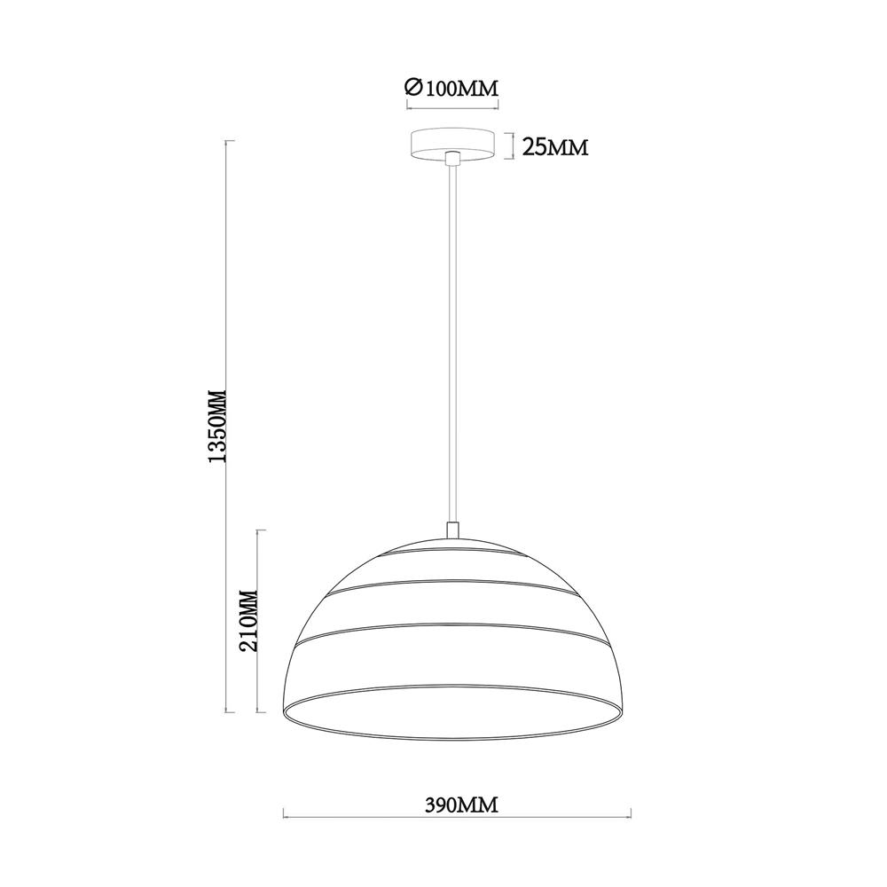 ไฟช่อ CARINI P220458 สีขาว 1 หัว