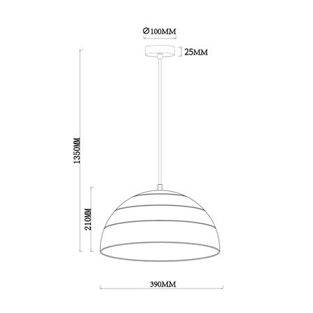 ไฟช่อ CARINI P220458 สีขาว 1 หัว_5