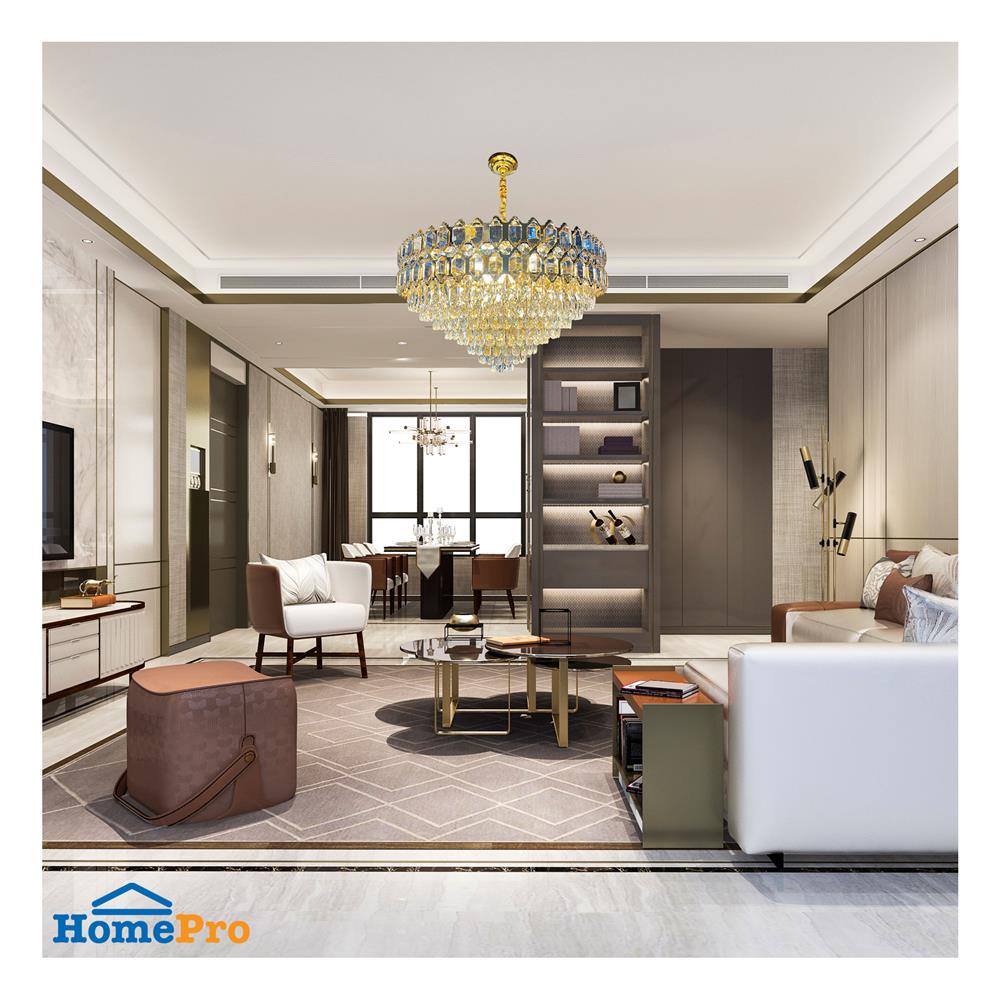 ไฟช่อ CARINI CFC-11091CAR สีทอง 18 หัว