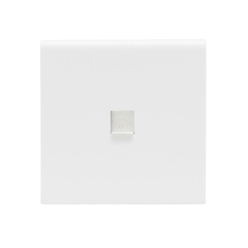 เต้ารับโทรศัพท์ SAHN 6P/4C D17-WHM สีขาวด้าน_1