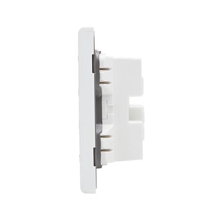 เต้ารับโทรศัพท์และคอมพิวเตอร์ SAHN 6P/6C D19-WHM  สีขาวด้าน_2