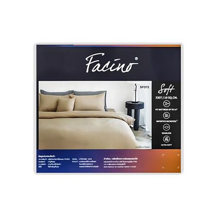 ชุดผ้าปูที่นอน 3.5 ฟุต 3 ชิ้น FACINO SOLID SF072_4