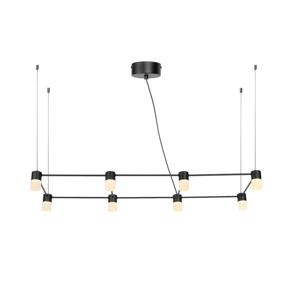 ไฟช่อ LED LUMAX 01-A0252 8 วัตต์ WARM WHITE สีดำ 8 หัว