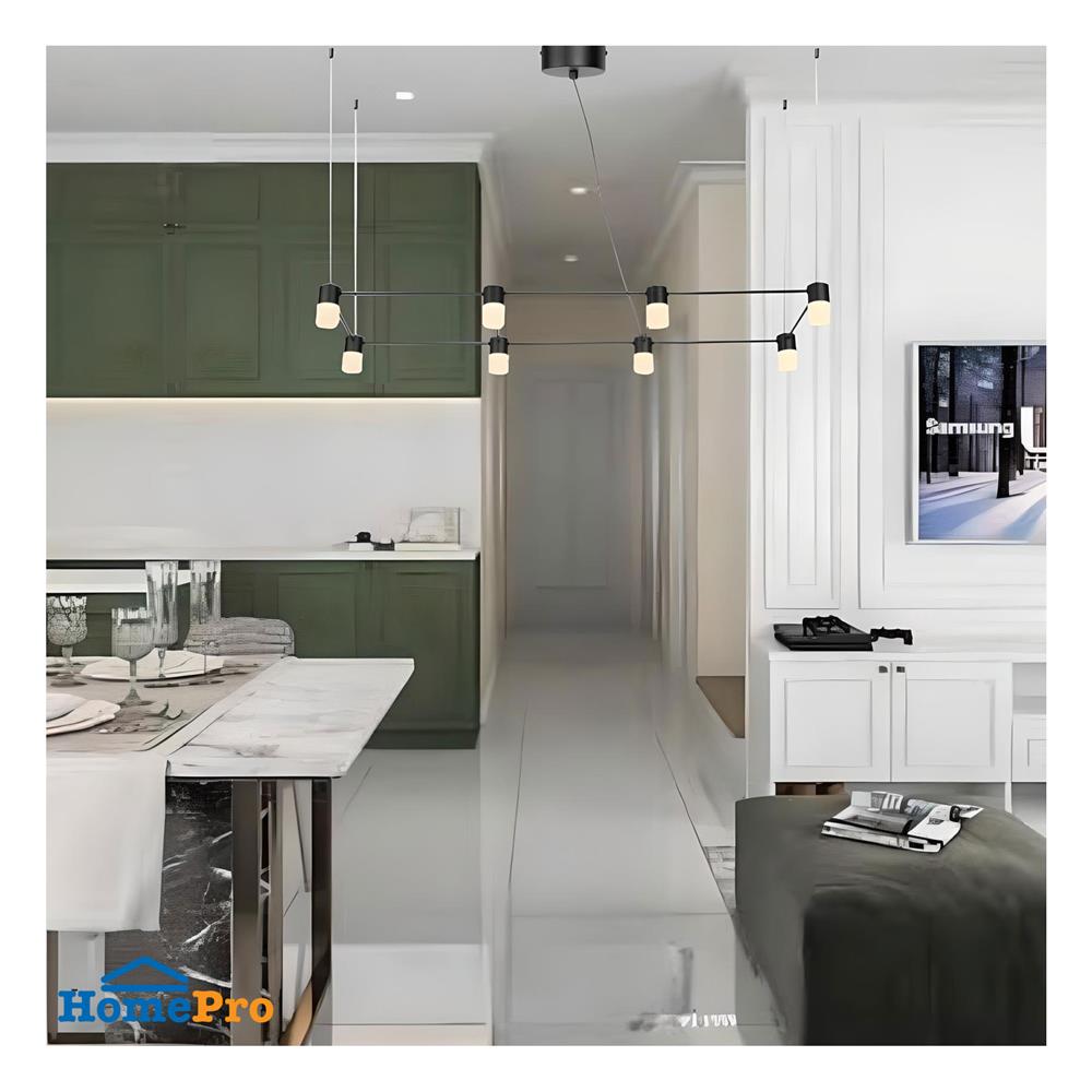 ไฟช่อ LED LUMAX 01-A0252 8 วัตต์ WARM WHITE สีดำ 8 หัว