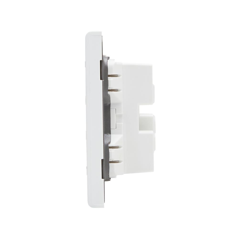 เต้ารับคอมพิวเตอร์ CAT6 SAHN D18-WHM สีขาวด้าน