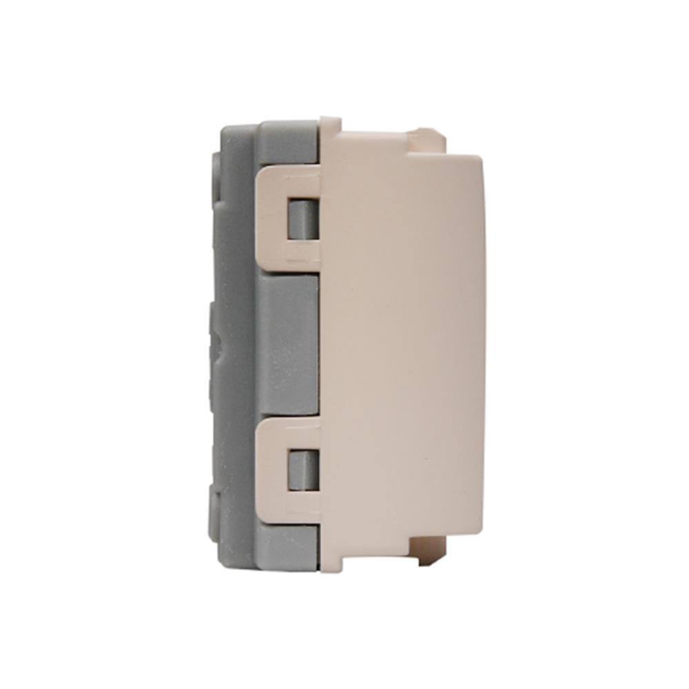 เต้ารับเดี่ยว 3 ขา มีกราวด์ HACO W8416V สีทู๊ป