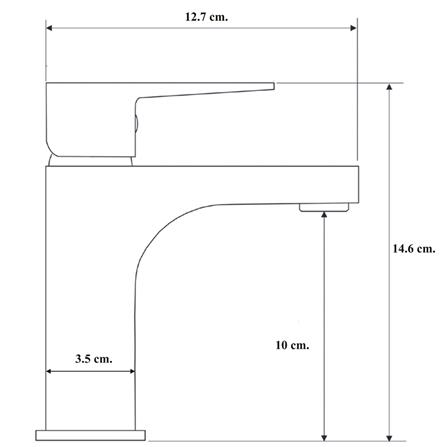 ก๊อกอ่างล้างหน้าเดี่ยว NOVABATH NVB-CT121N สีโครม_1