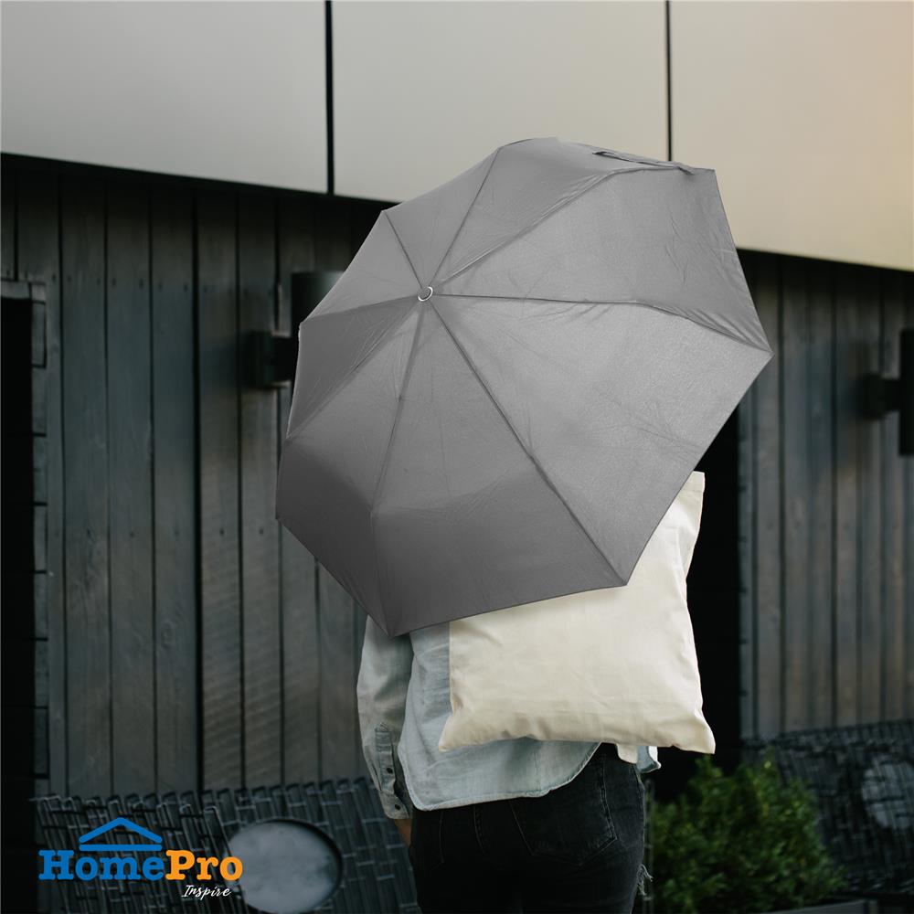 ร่มพับ 3 ตอน PLIM AUTO RAINNY สีเทา