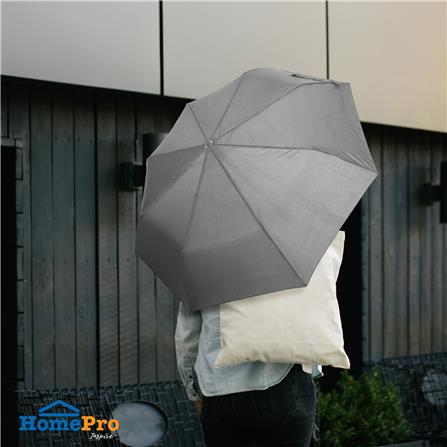 ร่มพับ 3 ตอน PLIM AUTO RAINNY สีเทา_6