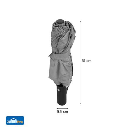 ร่มพับ 3 ตอน PLIM AUTO RAINNY สีเทา_8