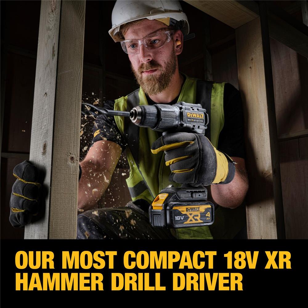 สว่านกระแทกไร้สาย (พร้อมแบตเตอรี่) DEWALT DCD100M1T 18 โวลต์ 4 AH