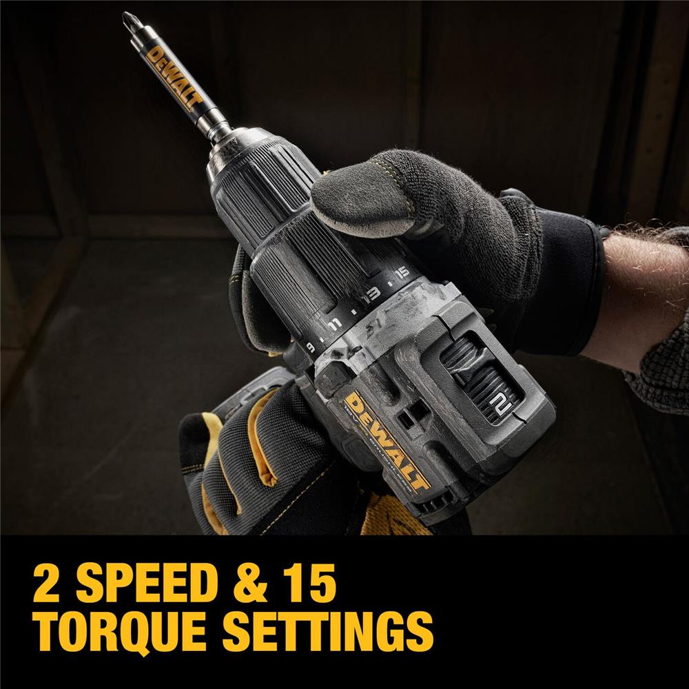 สว่านกระแทกไร้สาย (พร้อมแบตเตอรี่) DEWALT DCD100M1T 18 โวลต์ 4 AH