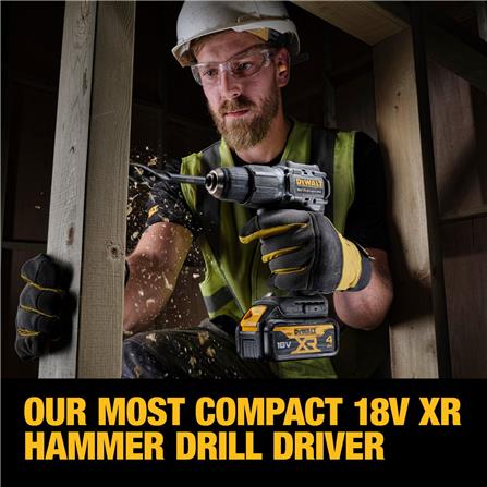 สว่านกระแทกไร้สาย (พร้อมแบตเตอรี่) DEWALT DCD100M1T 18 โวลต์ 4 AH_7